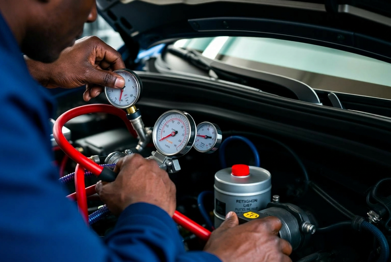 Automotive air conditioning repair and service