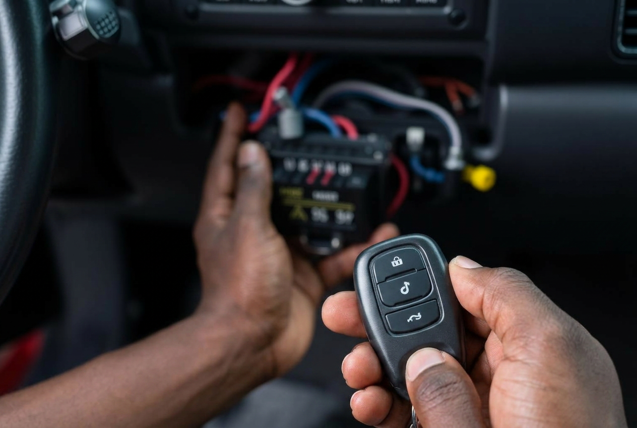Car alarm installation